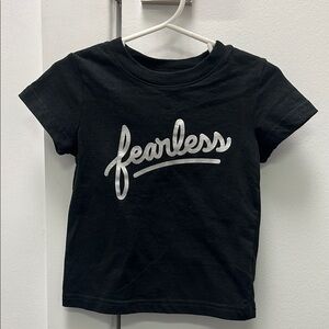 Cat & Jack Fearless Black T-Shirt 12 months